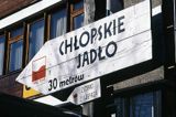 Zakopane drogowskaz Chłopskie Jadło