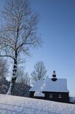 Zabytkowa cerkiew drewniana, kościółek drewniany, żłobek, Bieszczady