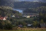 Zalew Soliński, Bieszczady, Widok z punktu widokowego w Polańczyku